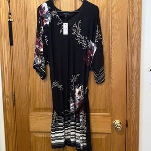 Kimono sleeve knee length dress